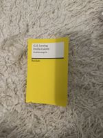 Reclam Book: G. E. Lessing Emilia Galotti Studienausgabe