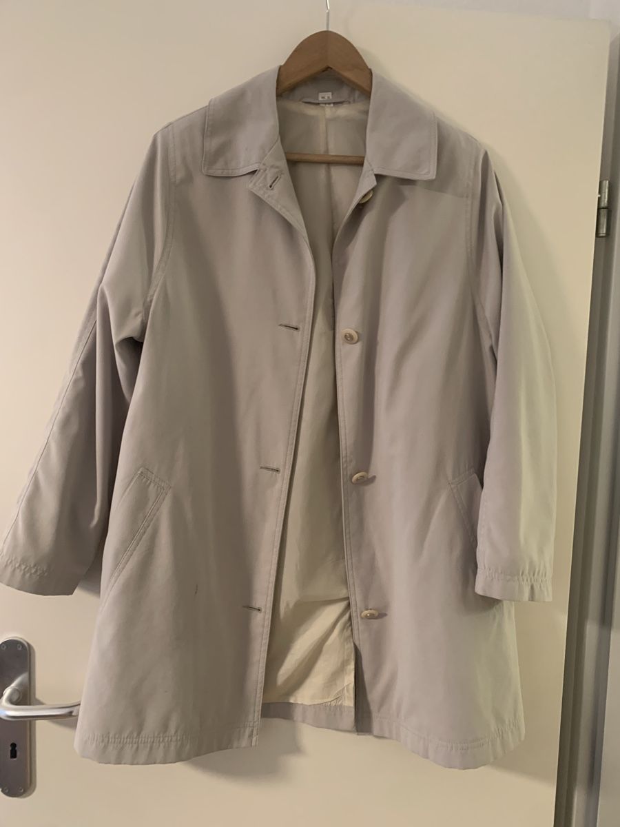 Giacche: Beige-graue leichte Übergangsjacke, Gr. 36/38 – Usato da Basel venduto da aleksbalks