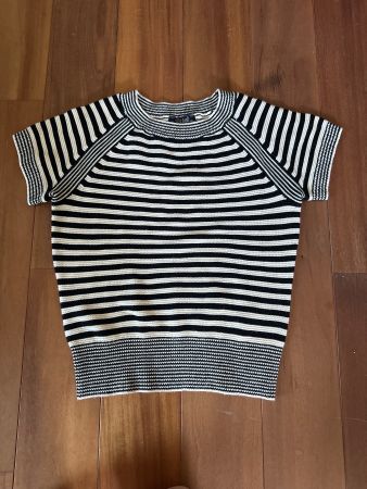 King Louie Gr XS Strickshirt beige/schwarz
