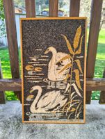 Bild Handarbeit Kieselsteine Schwan Jahr ~70
