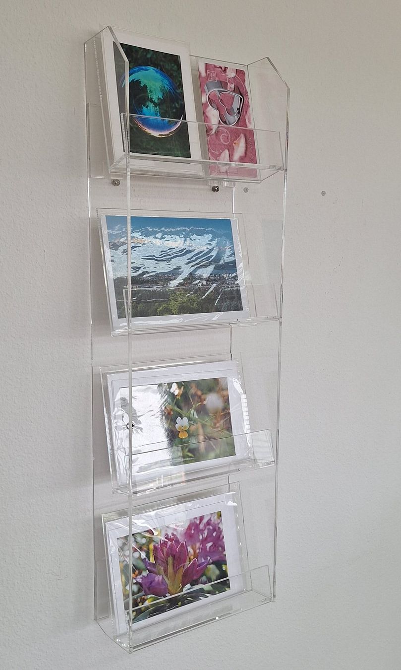 Scaffali: Wand-Kartenständer aus Plexiglas, 4 Fächer – Nuovo (secondo la descrizione) da Spreitenbach venduto da ric_hyq6 5