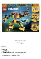 LEGO Creator 31090 Robot Sous-Marin 3 en 1