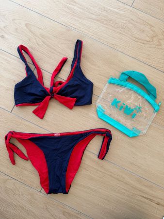 Bikini / maillot de bain KIWI ST TROPEZ rouge & bleu