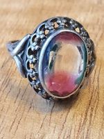 Jugendstil 925er Rheinkiesel Fingerschmuck