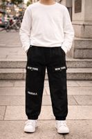 PANTALON CARGO NOIR ENFANT