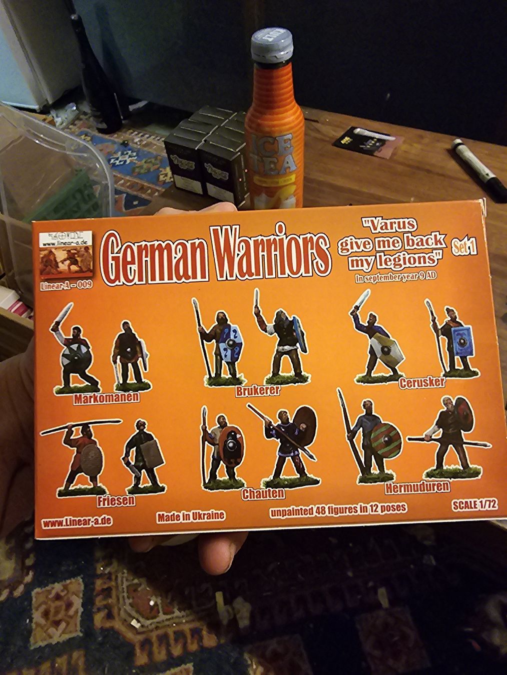Statuette: Linear-A German Warriors Set 1/72 OVP (x) – Nuovo e nell'imballaggio originale da Rorschach venduto da TimelessTrading 1