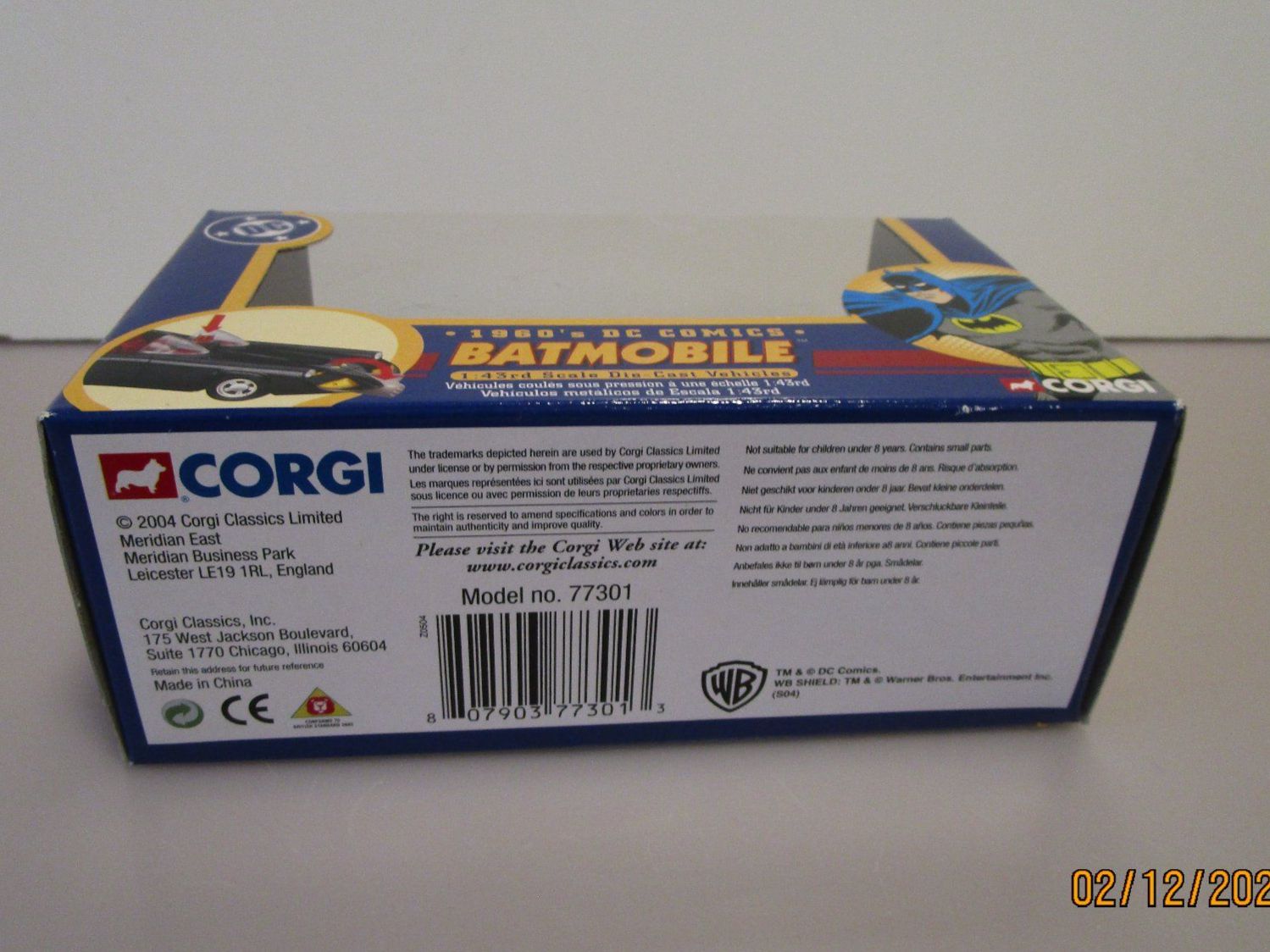 Corgi Toys Modellini d'auto: CORGI BATMAN BATMOBILE 1960 DC COMICS - 77301 – Nuovo e nell'imballaggio originale da Chêne-Bourg venduto da breno56 4