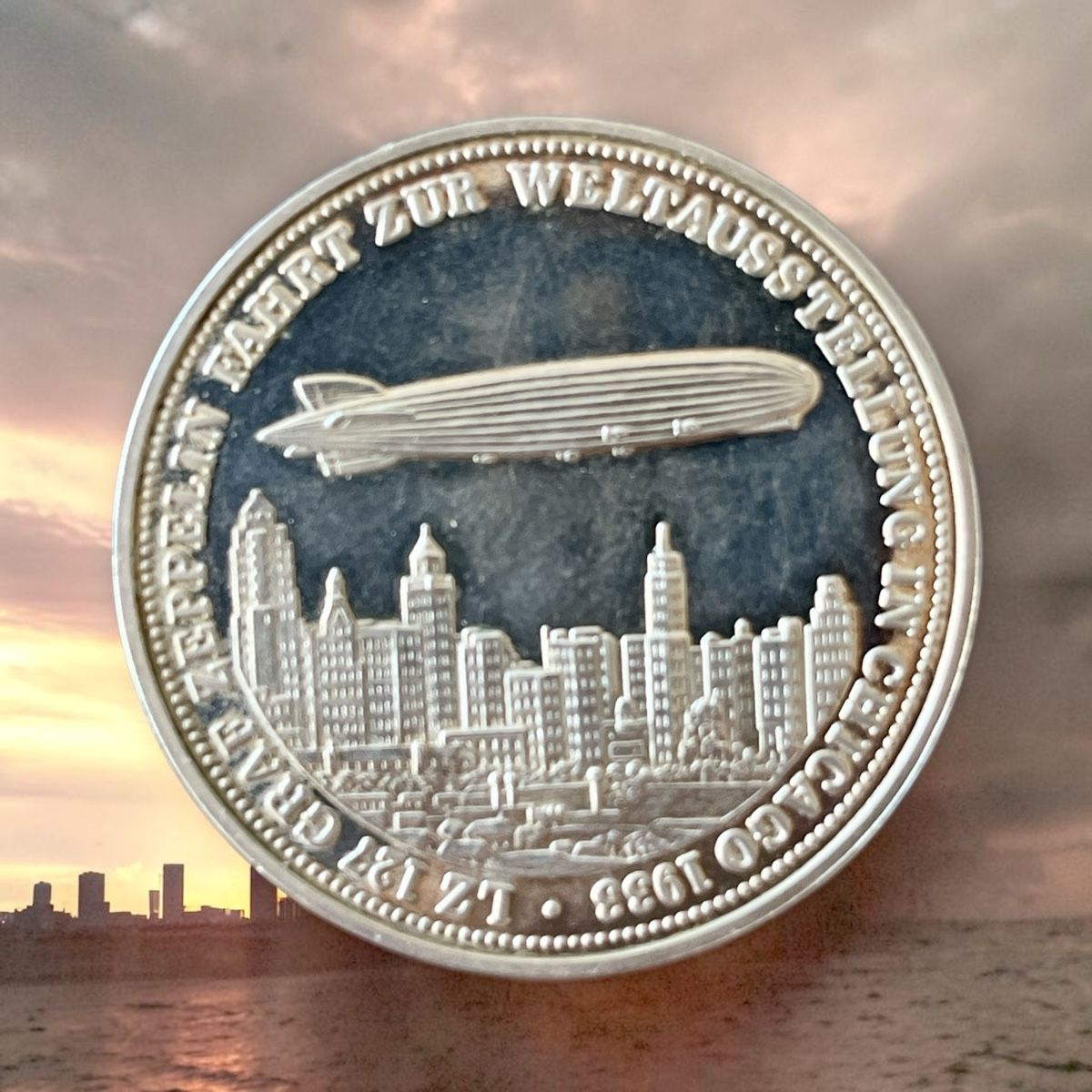 Medaglie: Gedenkmedaille Graf Zeppelin  – Usato da Winterthur venduto da Numismatica-Vitu 1