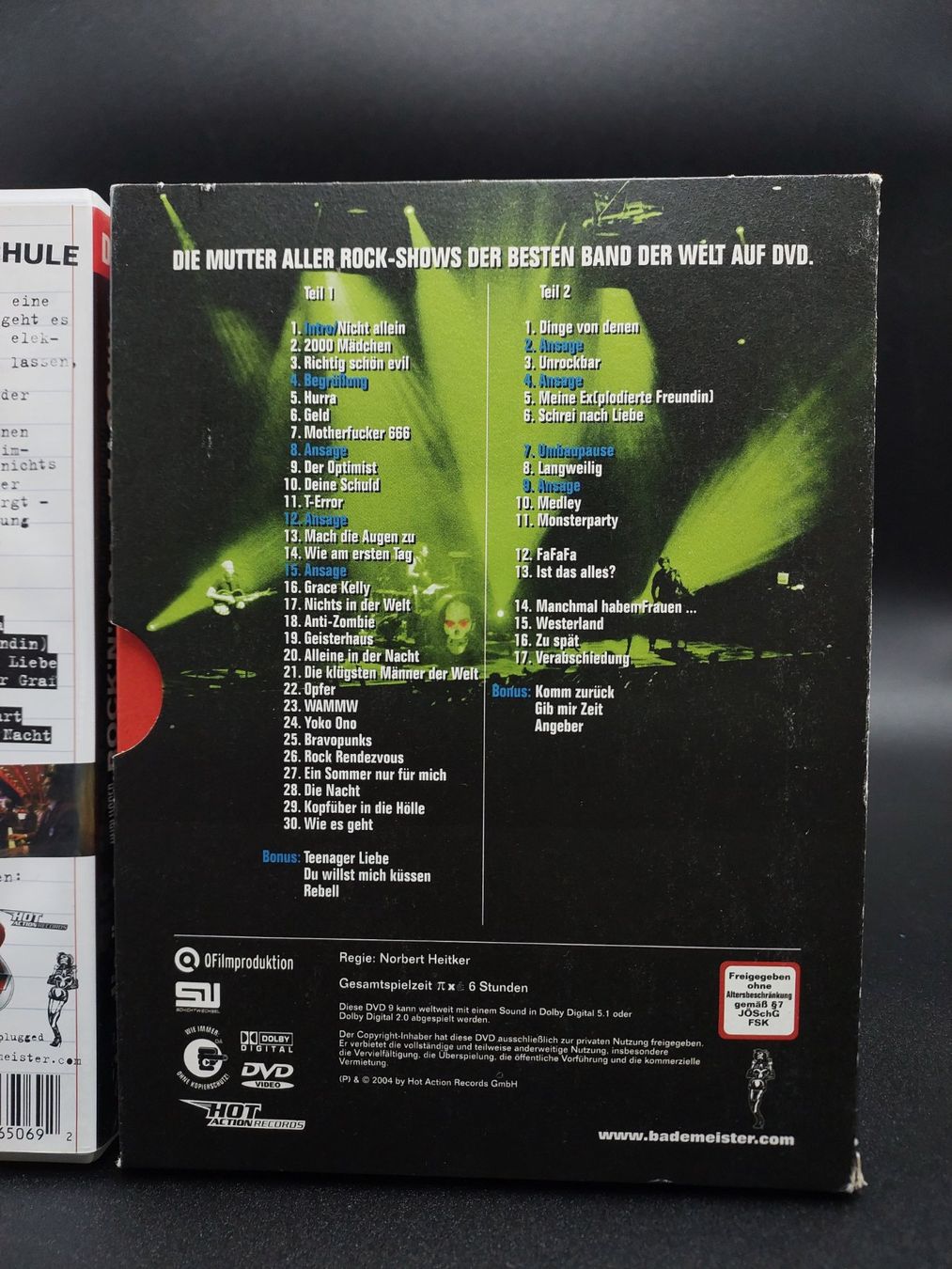 Tutti i DVDs: 2 Die Ärzte Konzert DVDs – Usato da Wil SG venduto da Donaldus 1