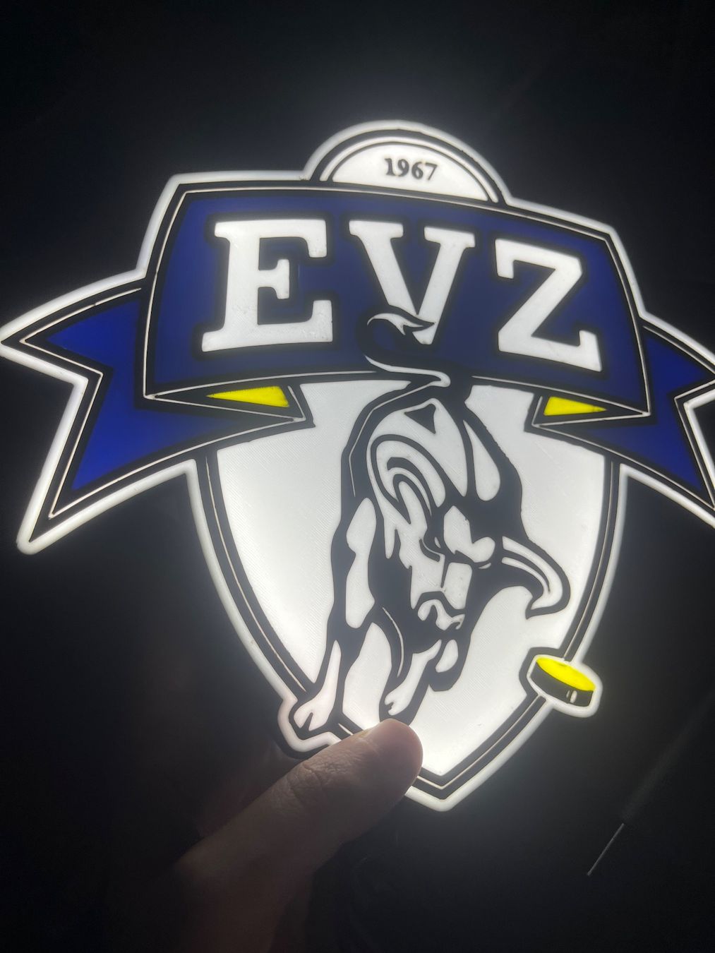 Alle Dekorationen: EVZ Zug Lightbox Lampe – Gebraucht aus Noville von Berlusconi55
