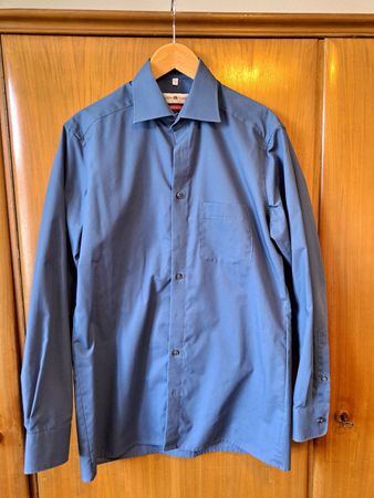 Men's Shirt Royal Class Blue Size 39 Modern Fit