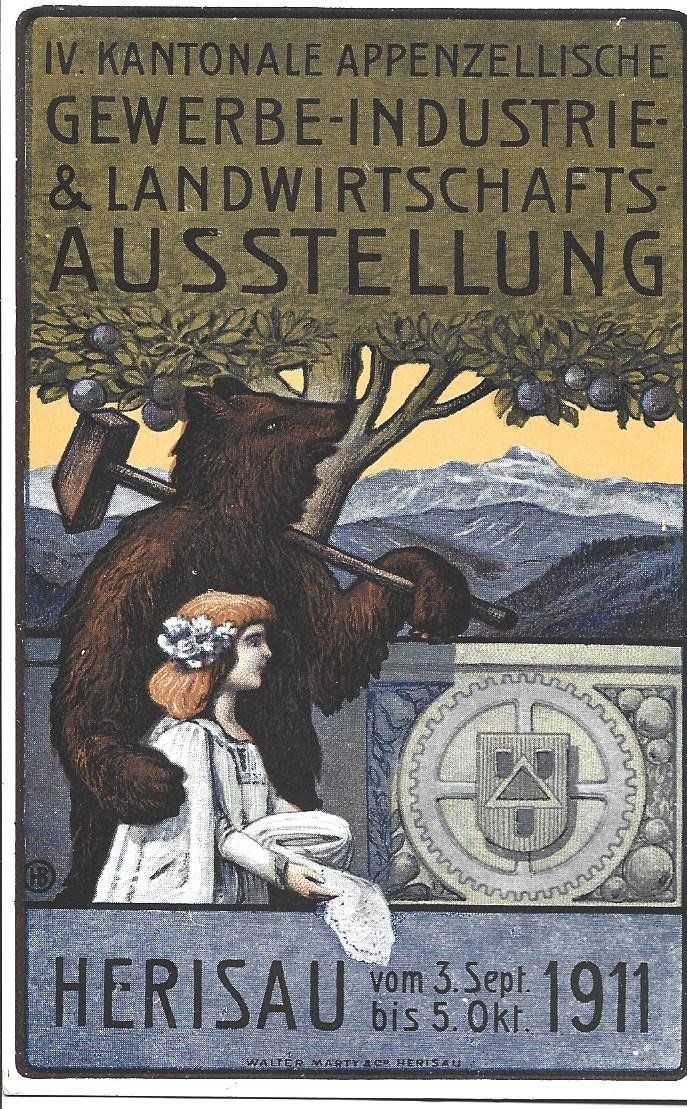 Cartoline postali: AK Herisau  Ausstellung – Usato da Appenzell venduto da mai25