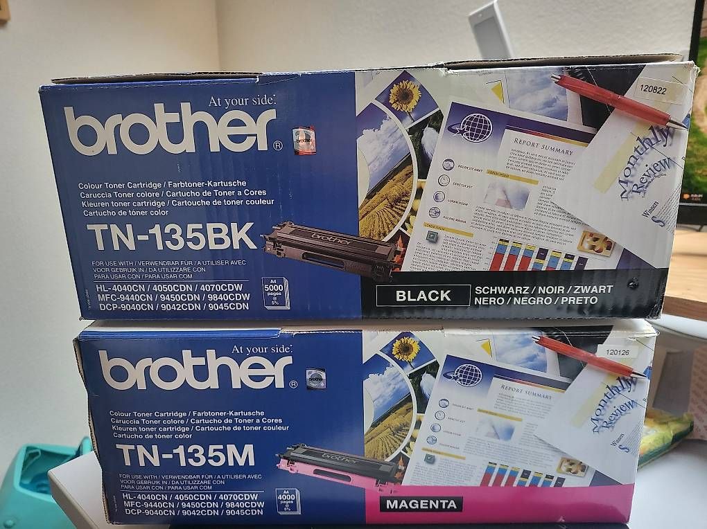 Cartucce per stampanti & toner: Brother TN-135BK & M Toner – Usato da Basel venduto da Skytime