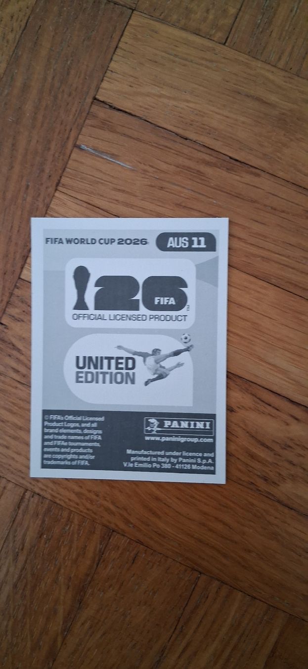 Panini Sammelbilder & Trading cards: WM- Panini 2026 Sticker Jackson Irvine – Gebraucht aus Zürich von Pryter 1