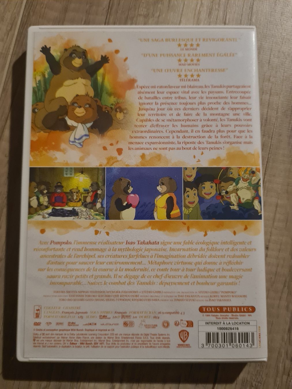 Tous les DVDs: Pompoko - DVD Studios Ghibli – Neuf (Voir description) à Villars-Burquin par Max51435 1