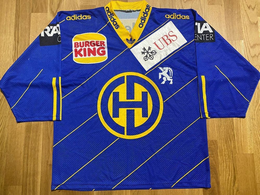 HC DAVOS TRIKOT ADIDAS HCD HOCKEY MAILLOT MAGLIA MEDIUM