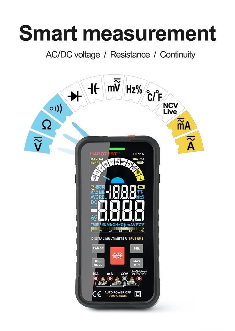 Mesurer: Digital Multimeter mit 9999  Zählungen – Neuf (Voir description) à Thun par nuonuo 2