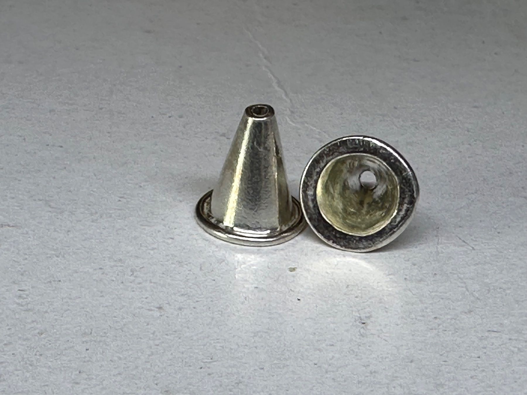 Perle (finte): 2 St. 925 Silber Schmuck Perlenkappen / Endkappen – Nuovo (secondo la descrizione) da Langenthal venduto da Seelenfreunde 3