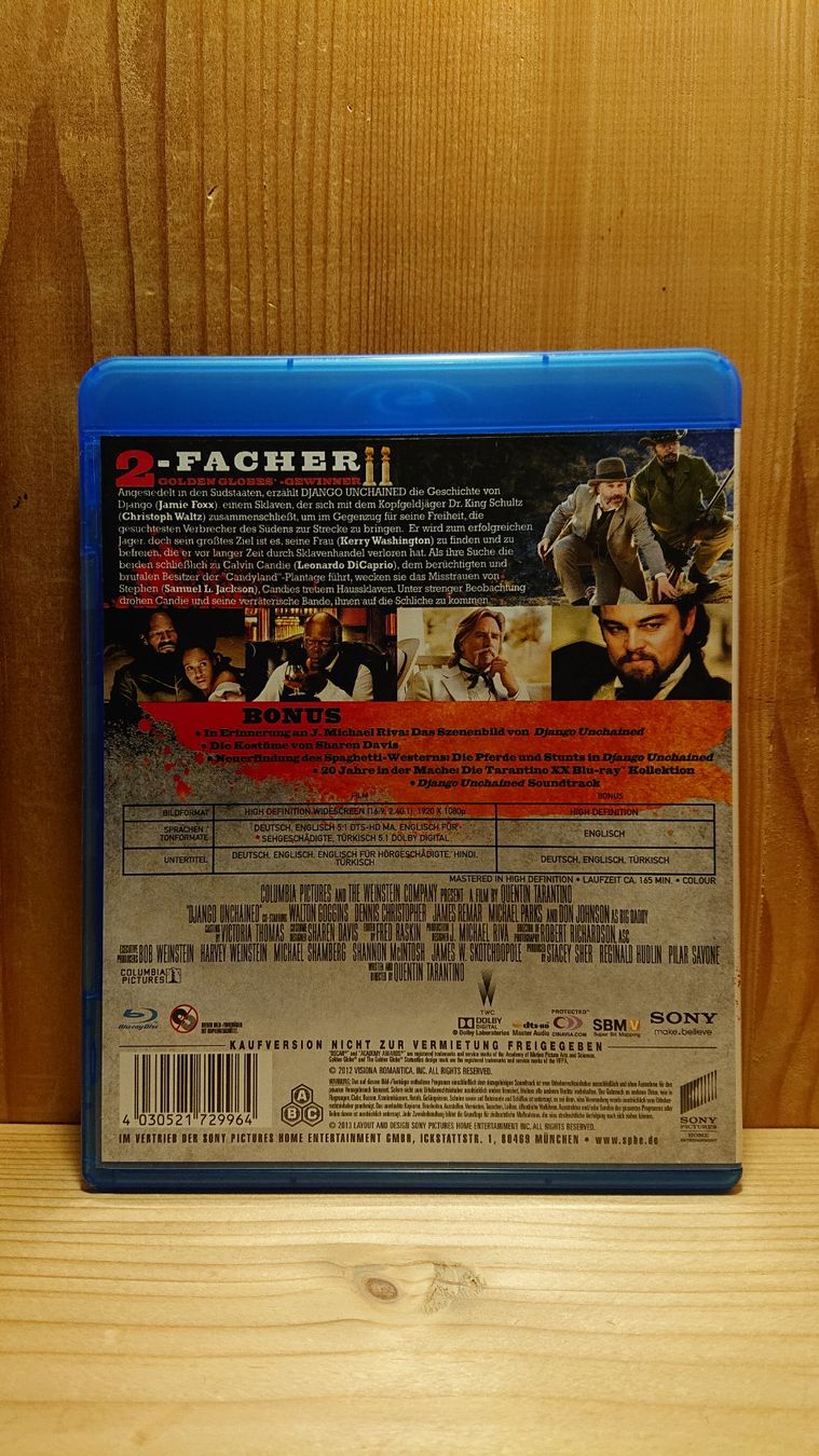 Alle DVDs: DJANGO Unchained Blu-Ray mit Leonardo DiCaprio – Gebraucht aus Wilderswil von Exebub 1