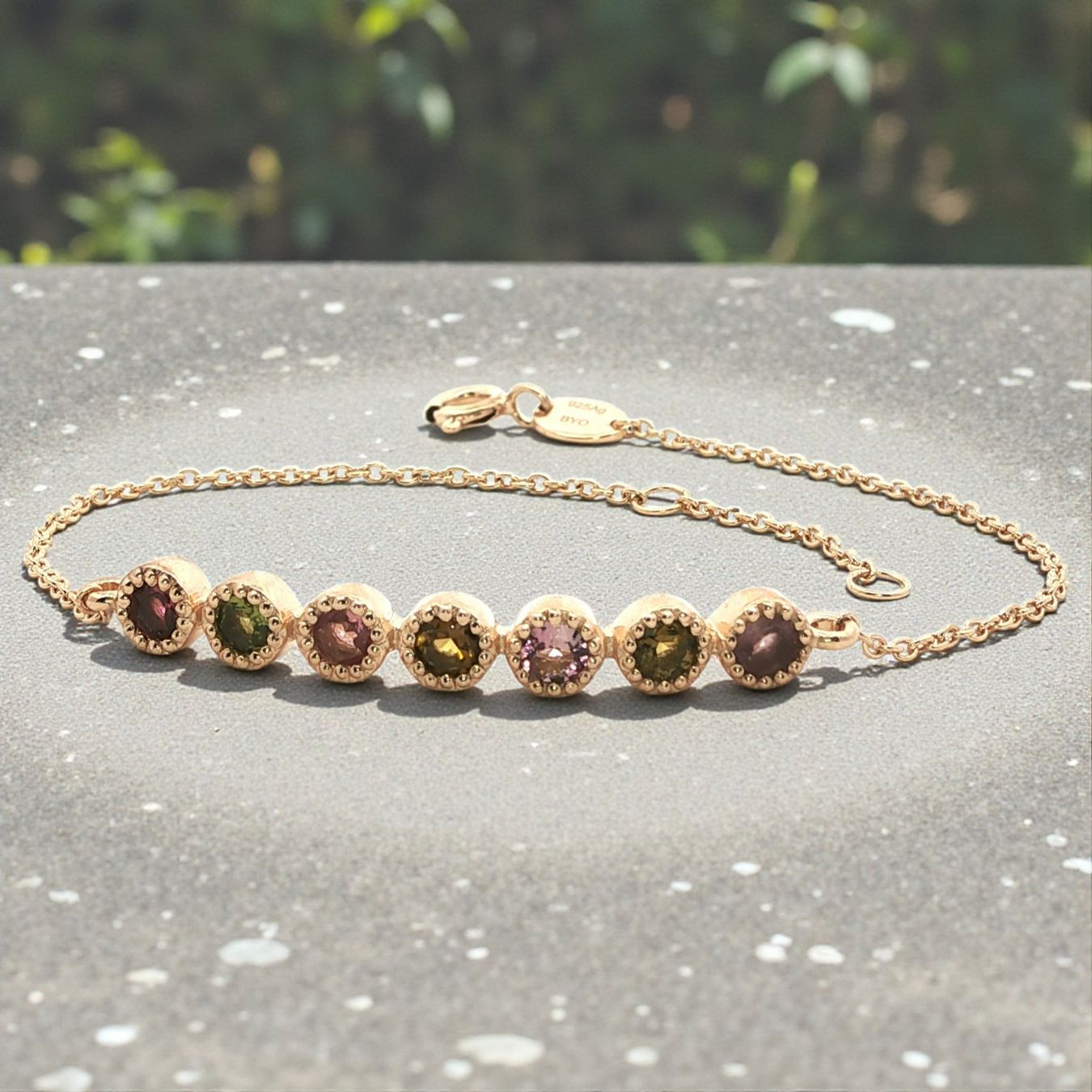 Olga Ribler Bracciali & Braccialetti: Silberarmband mit 7 Multiturmalinen – Nuovo (secondo la descrizione) da Luzern venduto da Schmuckoutlet 4