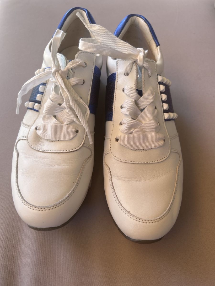 Kennel + Schmenger Scarpe da donna: KENNEL&SCHMENGER sneakers cuir blanc-bleu – Nuovo (secondo la descrizione) da Genève venduto da donpepe10