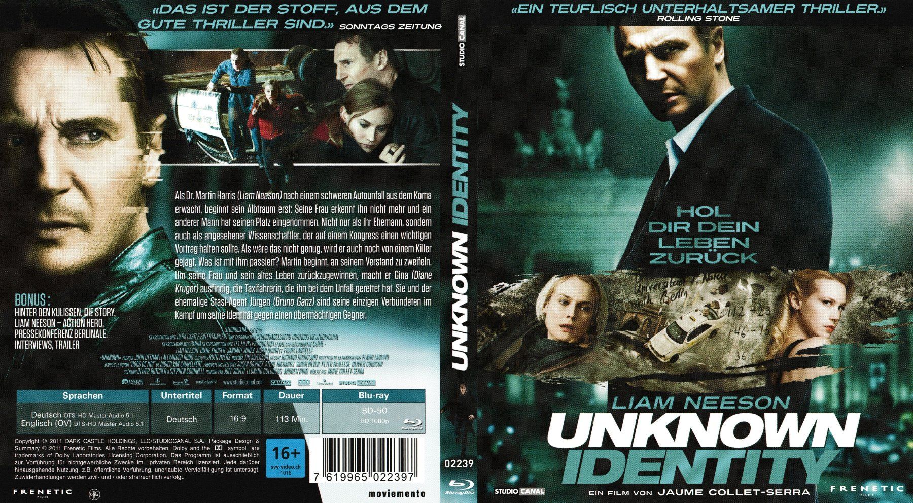 Tutti i DVDs: Blu-Ray - Unknown Identity – Usato da Langnau am Albis venduto da MediaRescuerKeLoX