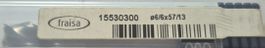 Fräswerkzeug Fraisa 15530300 Ø6/6x57/73 mm - NEU!
