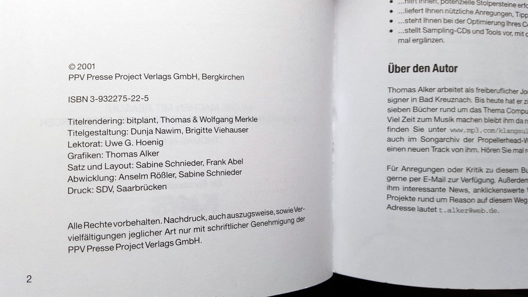Libri: Reason in der Praxis mit CD-ROM virtuelle Musikstudio – Usato da Unterseen venduto da bongmarley 3