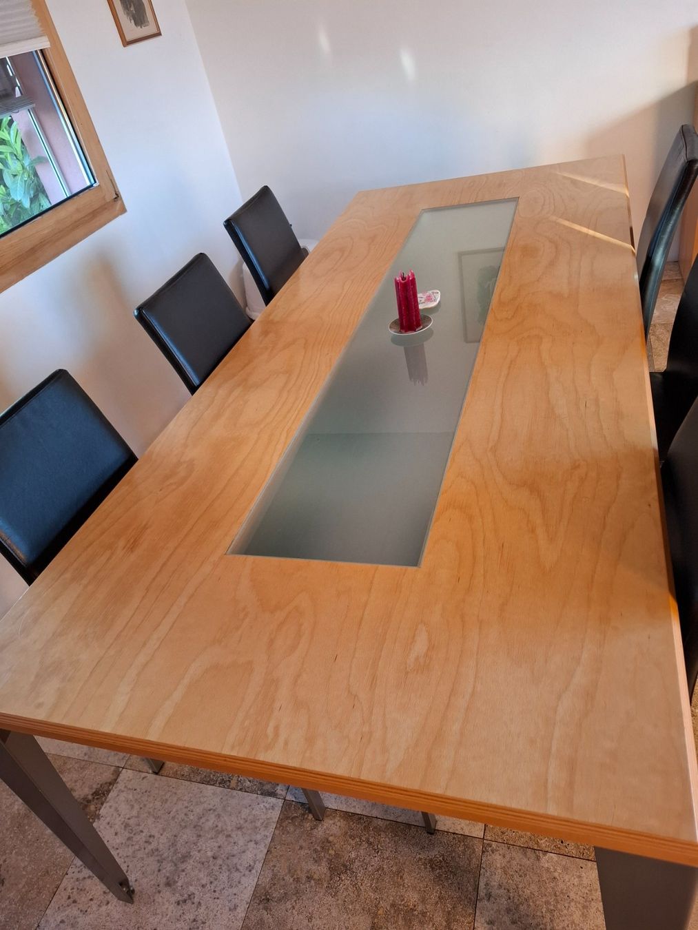 Tavoli: grande table à manger, pièce unique faite par un artisan – Usato da Belfaux venduto da sof_5h7k 1