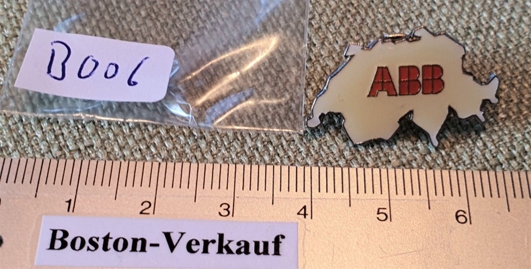 Placchette & Badge: B006 - Pin Schweiz Firma ABB – Usato da Reinach BL venduto da Boston-Verkauf 2