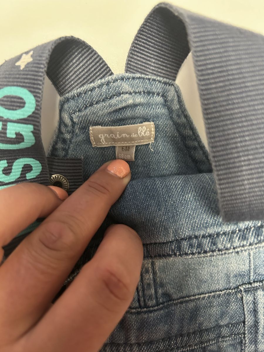 Pantaloni: Salopette jeans Graine de blé, 6 mois – Usato da Mont-sur-Rolle venduto da Rizzoalma 1