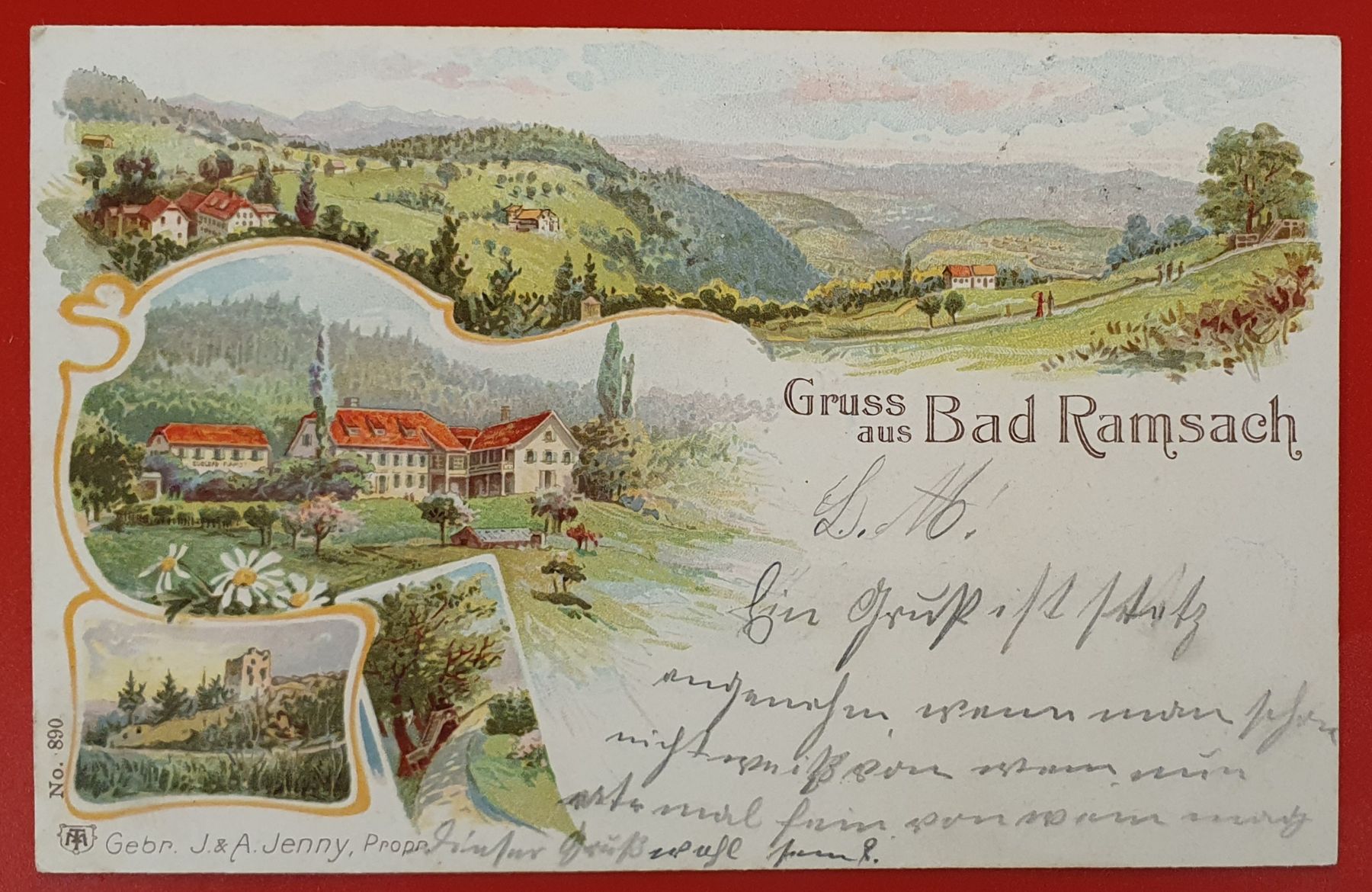 Ansichtskarten: Gruss aus Bad Ramsach 1903 – Gebraucht aus Kreuzlingen von Rschweiz1