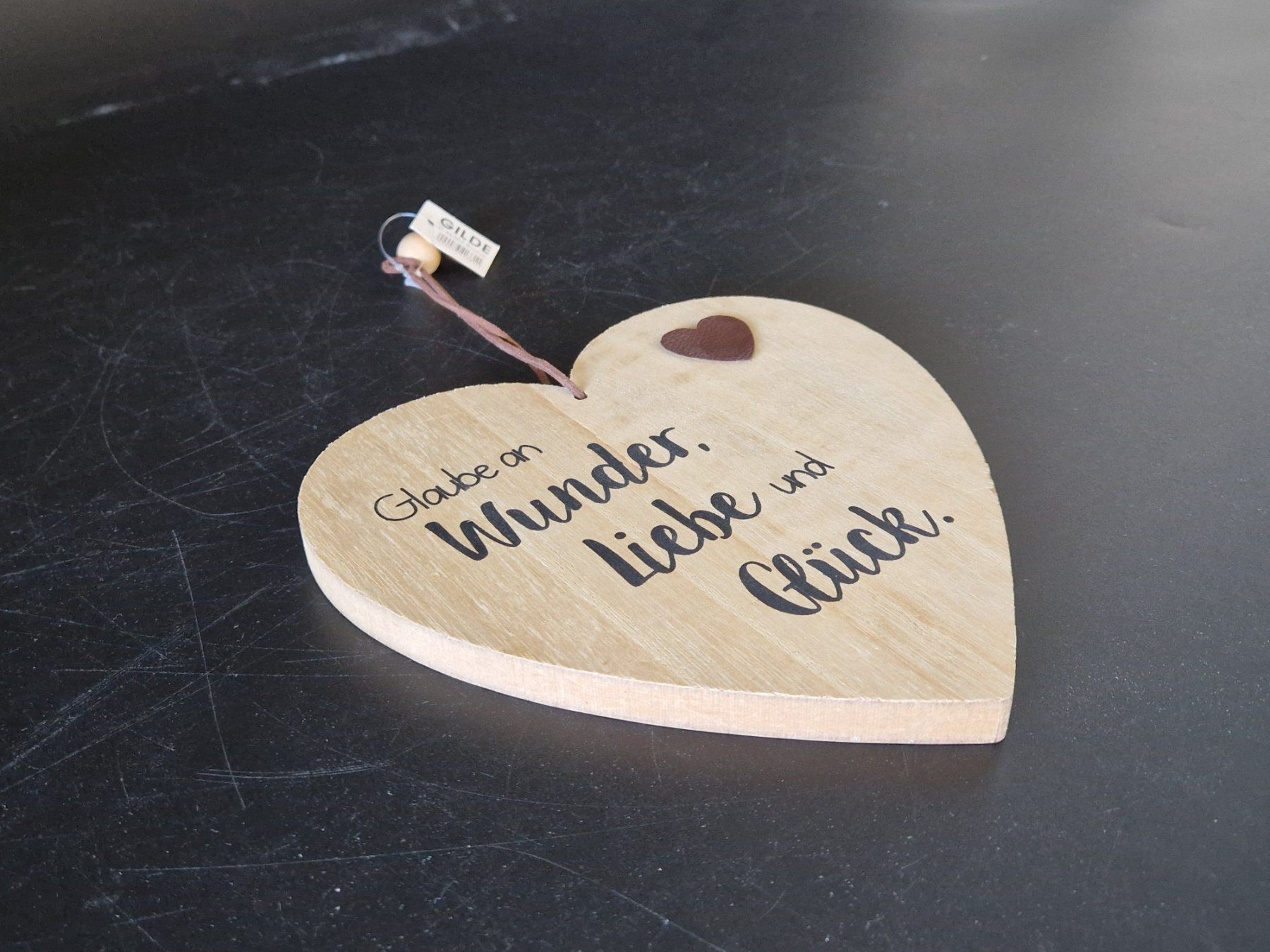 Tutte le decorazioni: GILDE Deko-Herz aus Holz mit Spruch – Usato da Muhen venduto da Restwert_Muhen