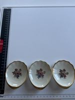3 Schalen Kjöbenhavns Porcelains Maleri Blumenmotiv (I26)