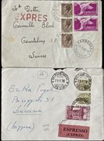 2 Historische Italien Expressbriefe Schweiz