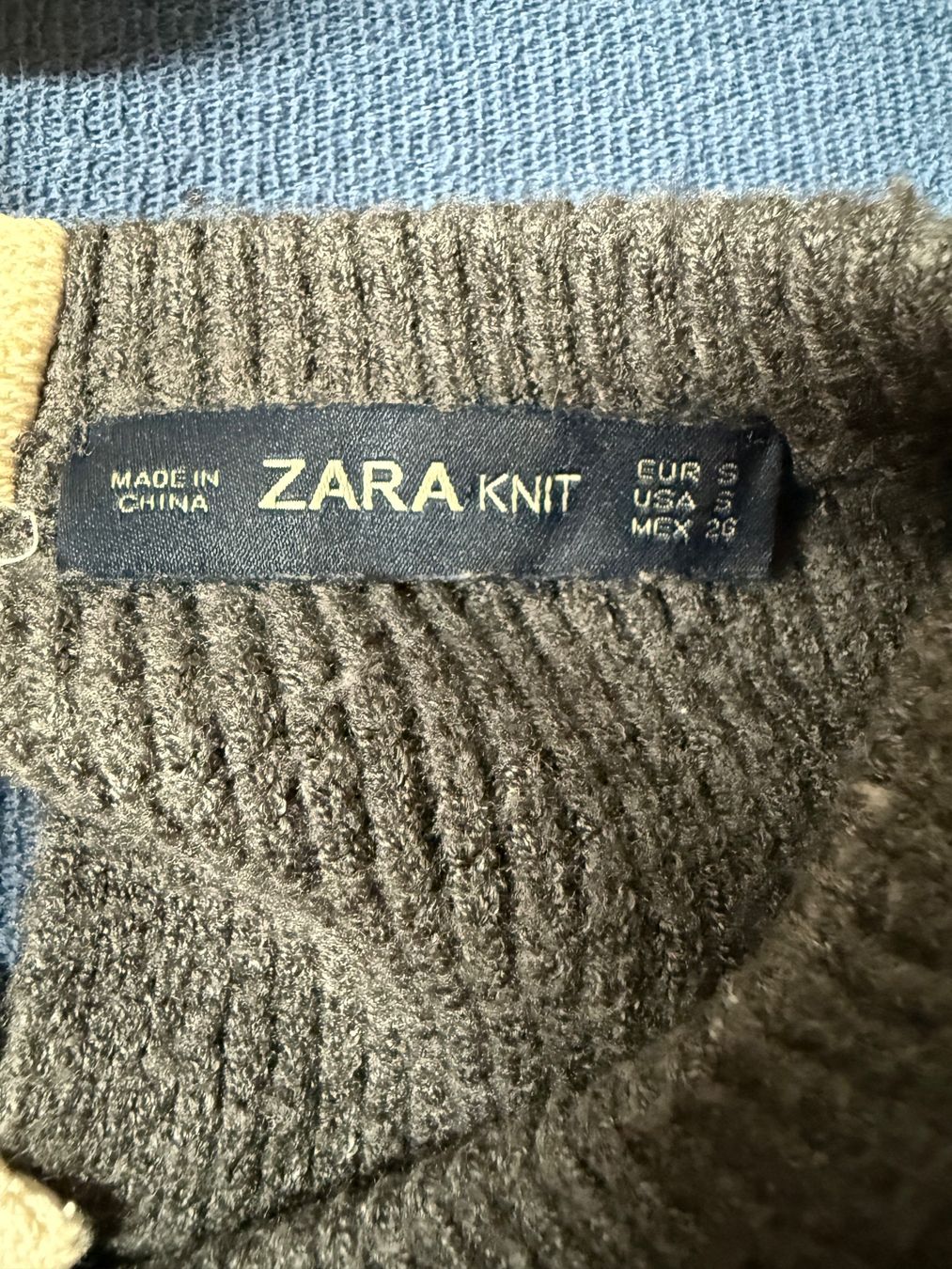 Zara Maglioni & Felpe: Zara Strickpullover Grau mit Schleife – Usato da Altendorf venduto da am9j_nt 1