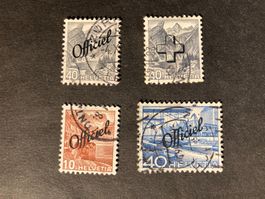 Schweiz 1938/50 Lot Dienstmarken gestempelt
