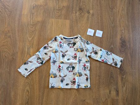 Langarmshirt, Longsleeve Waldtiere C&A Gr. 104/110