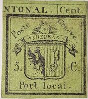 Genf 1843 4R mit Attest Kat. 32000 (*)