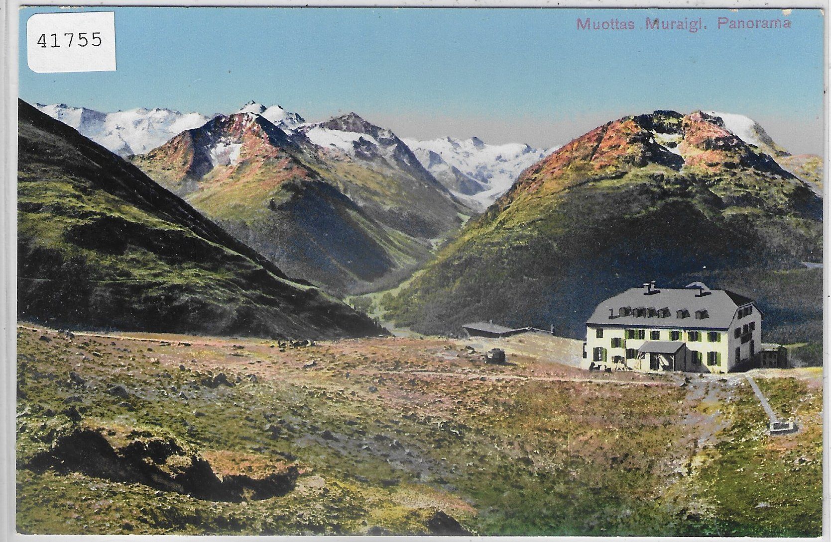 Cartoline postali: Muottas-Muraigl - Panorama - Litho – Usato da Ettingen venduto da Kartenplanet