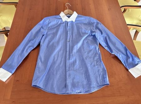 Hugo Boss Shirt Blue Slim Fit Size 42 Herren