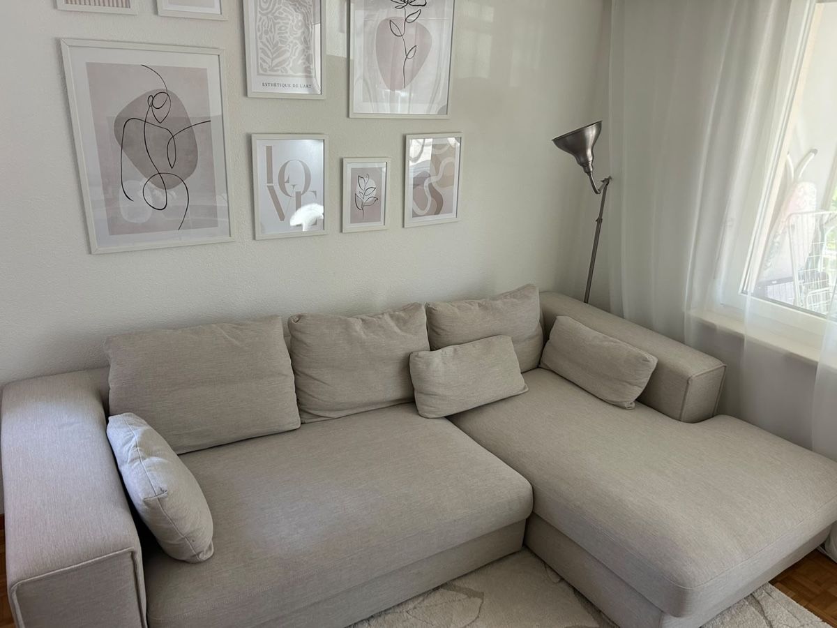 Sofas: Ecksofa von Pfister hellbeige Stoff – Neuf (Voir description) à Zürich par sa__b2j8 2