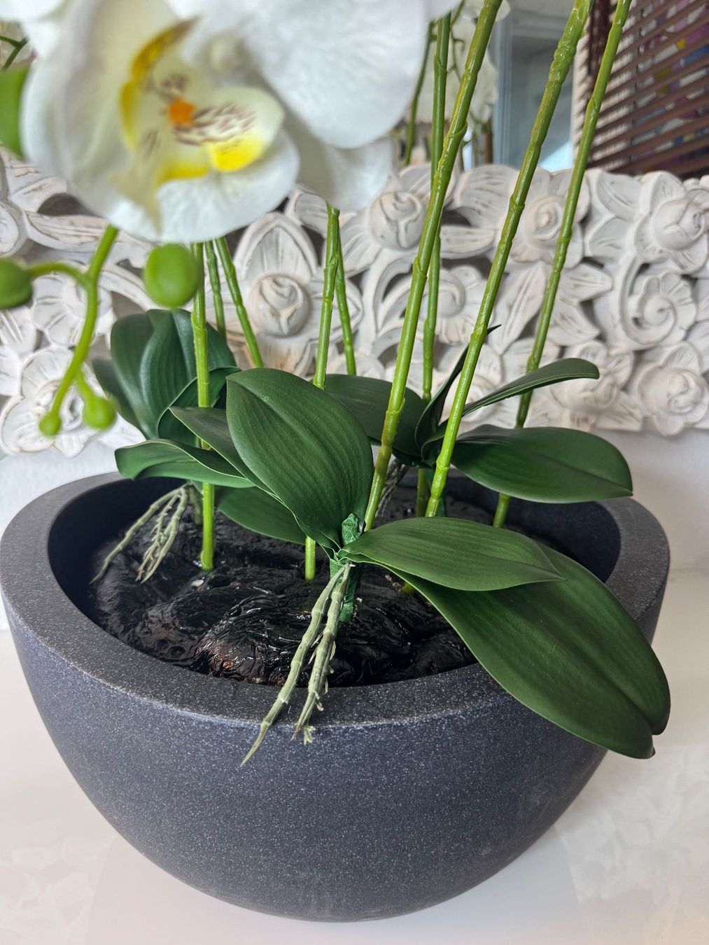 Tutte le decorazioni: Künstliche Orchideen mit Vase New – Nuovo (secondo la descrizione) da Zürich venduto da Privat4444 5