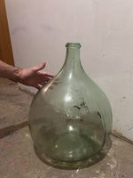Grande dame-jeanne en verre vintage