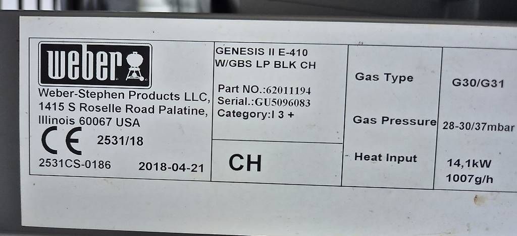 Griglie: Weber Gasgrill Genesis II E-410 – Usato da Münchenstein venduto da Saimn 3