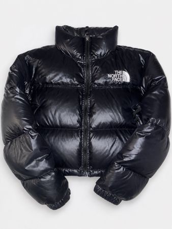 The North Face NUPTSE SHORT JACKET Daunenjacke-black shiny