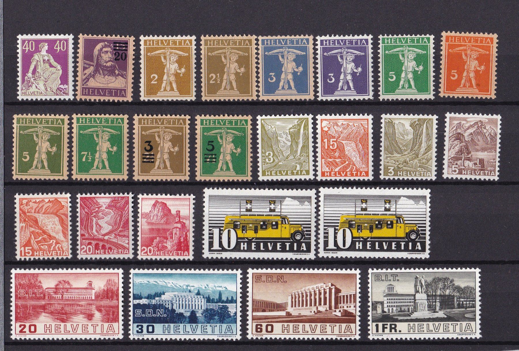Tutti i francobolli: Briefmarken Lot "ungestempelt" ab Altschweiz – Usato da Münchwilen AG venduto da Nesar