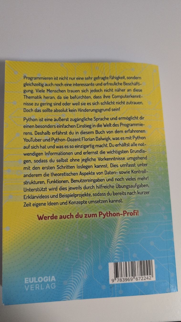 Libri: Python für Einsteiger: Das grosse Buch. – Nuovo (secondo la descrizione) da Berschis venduto da fid_5dnd 1