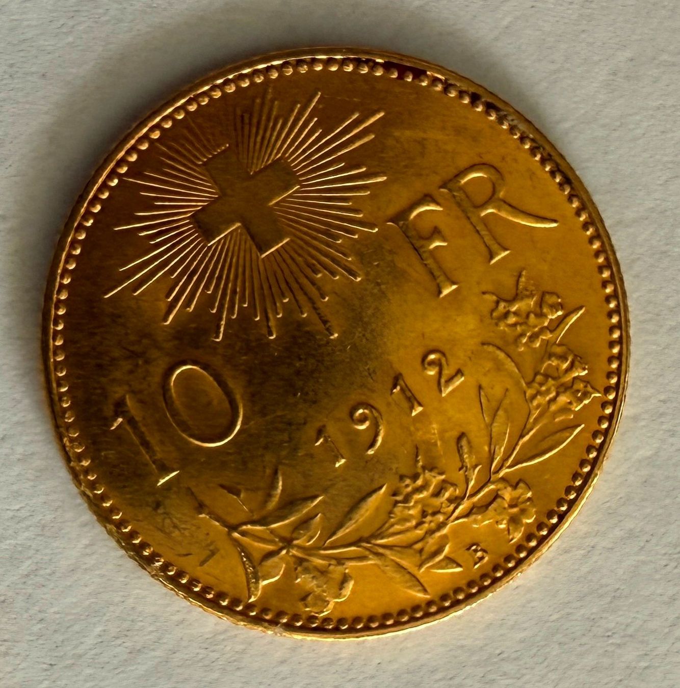 Tutti le monete: 10 Schweizer Franken Gold Goldvreneli 1912 – Nuovo (secondo la descrizione) da Lodrino venduto da mediwell 1