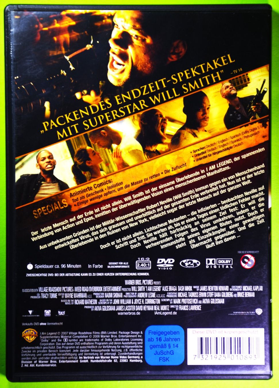 Tutti i DVDs: I AM LEGEND - WILL SMITH / PACKENDES ENDZEIT-SPEKTAKEL ! – Nuovo (secondo la descrizione) da Luzern venduto da piro12 1